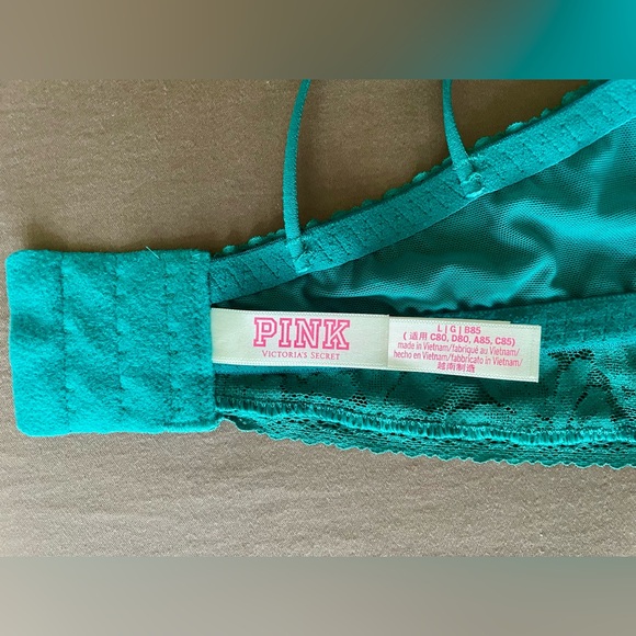 PINK Lace Wired Push Up Bralette - Picture 12 of 13